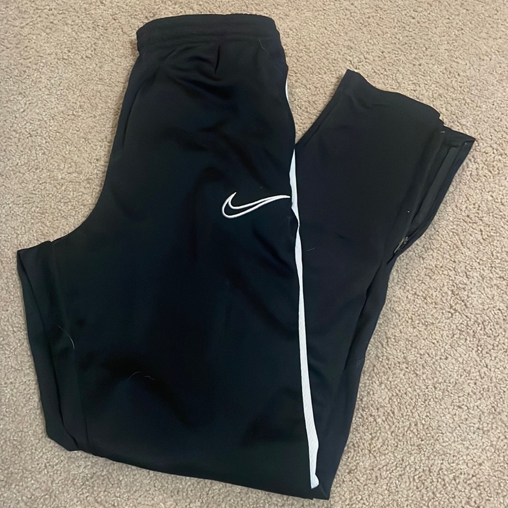 Nike zip side dri fit pants youth Large